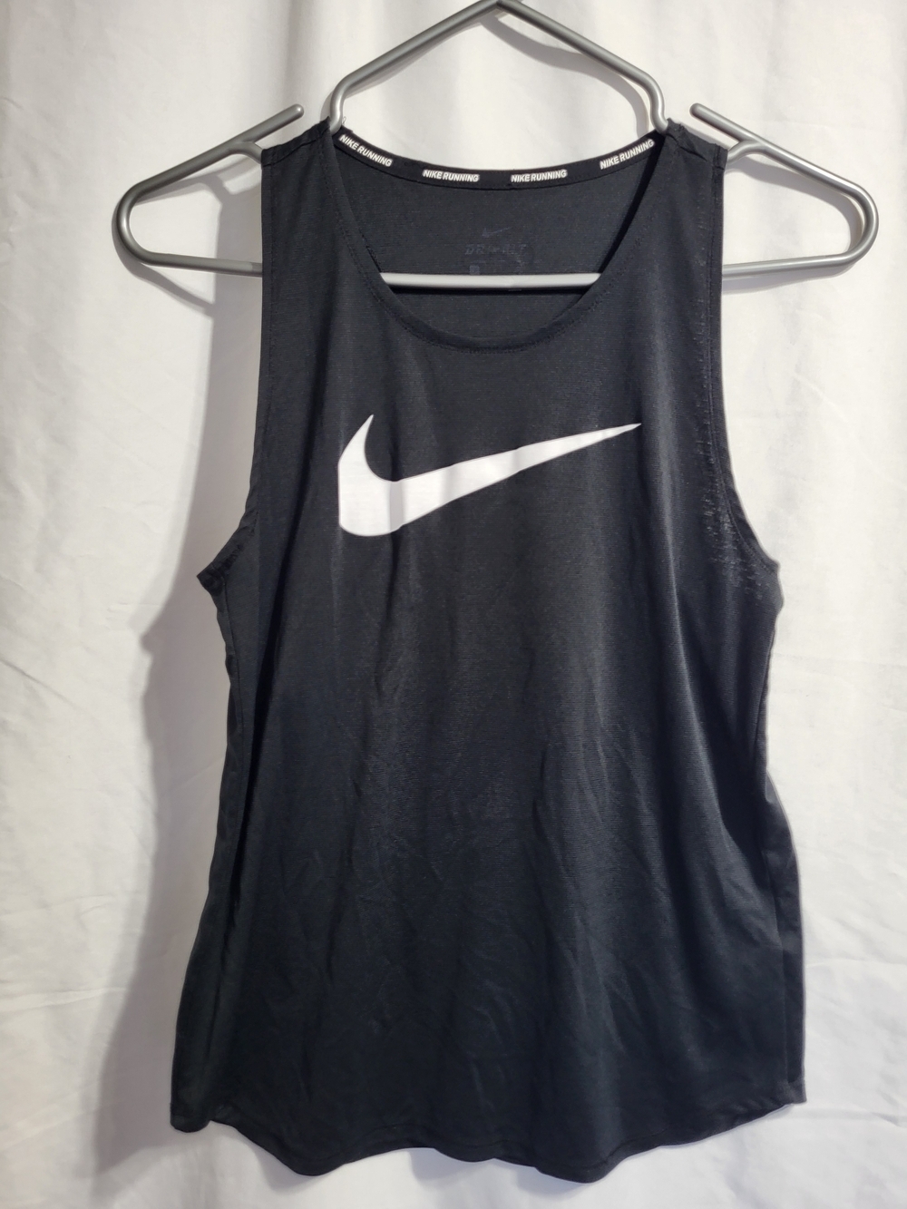Nike Running Dri-FIT Black Tank, Size Small